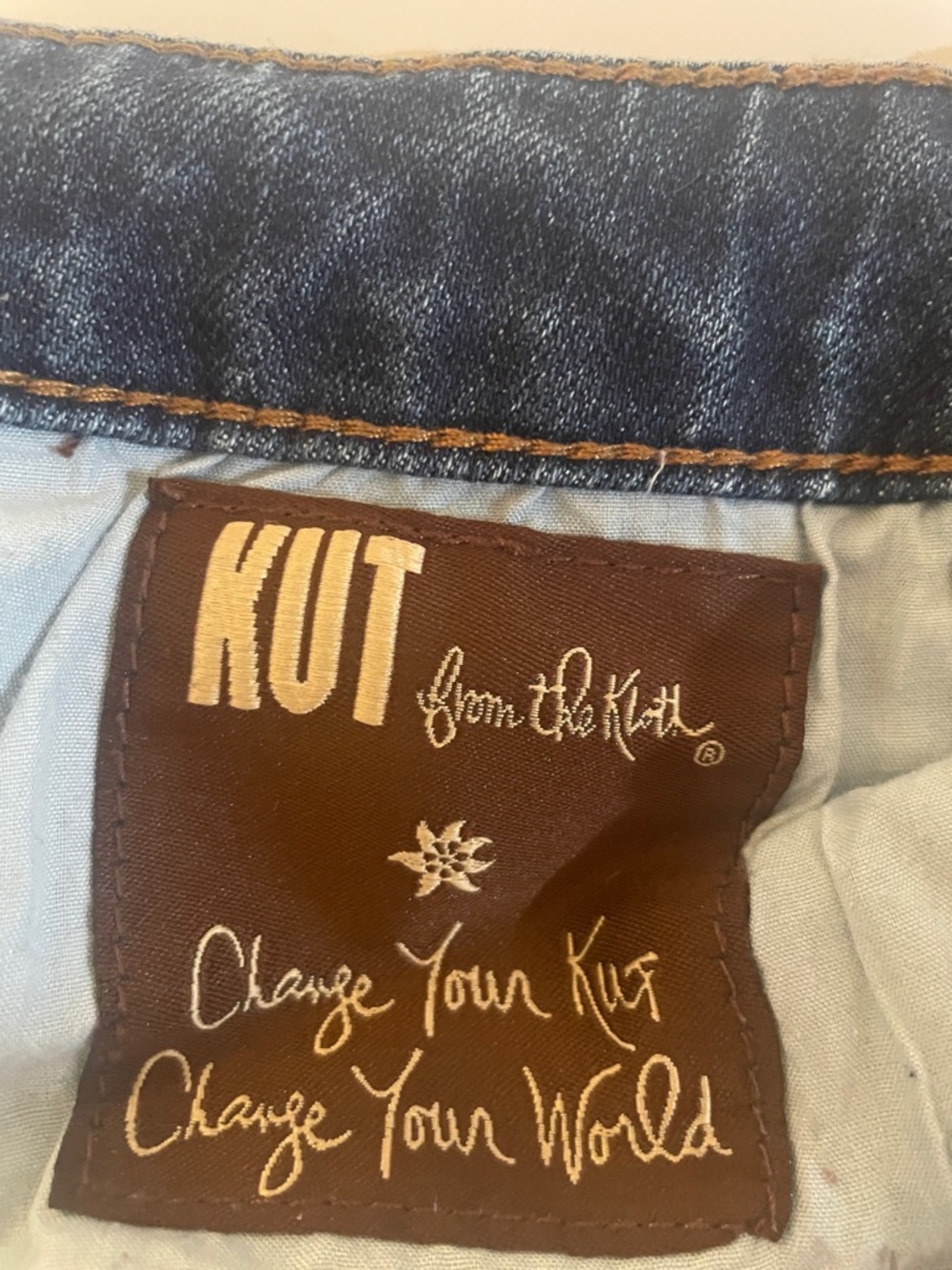 Kut From the Kloth Reese Ankle Straight Leg Distressed Dark Blue Jeans 16 - Picture 10 of 11